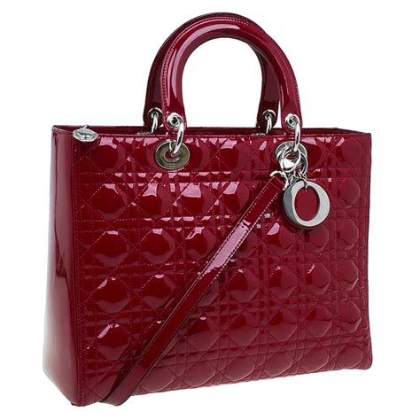 lady dior bag red